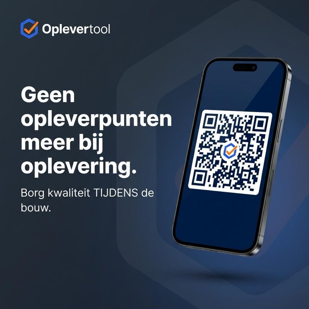 Geen opleverpunten meer bij oplevering